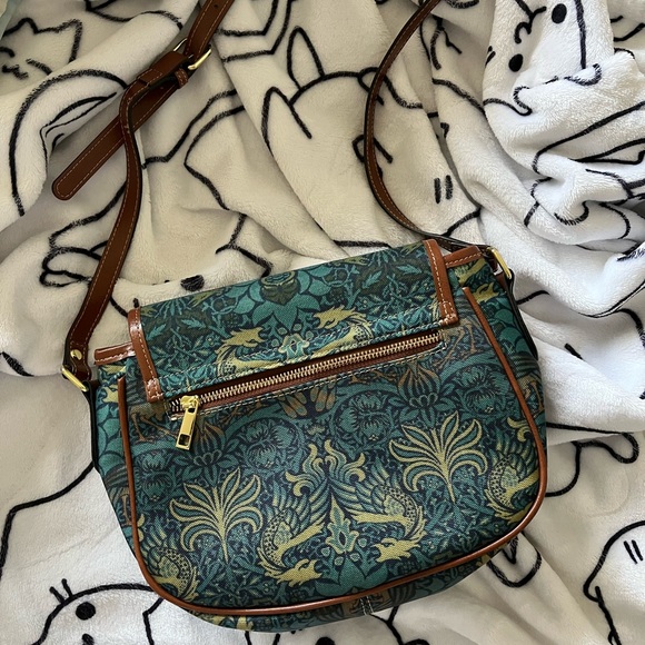 Harlow & Lloyd Peacock & Dragon Large Saddle Bag - Picture 7 of 12